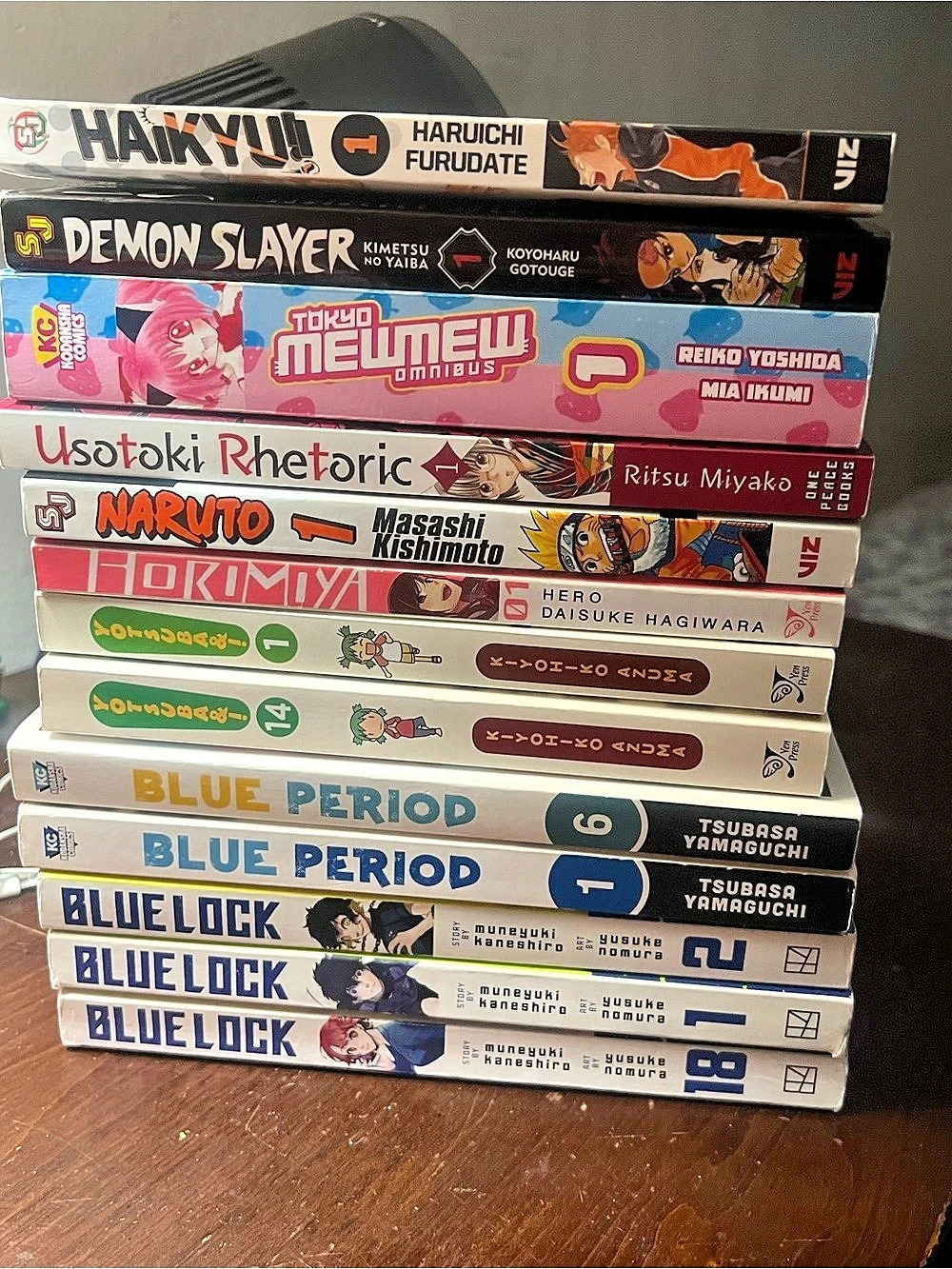 Manga Book Lot Haikyu Demon Slayer Naruto Blue Lock